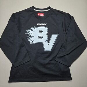 CCM Hockey Jersey Long Sleeve Black Number 52 Athletic Sportswear Small‎